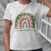 Personalized Boho Rainbow Christmas Custom Text T-shirt