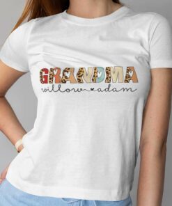 Personalized Grandma Leopard Custom Christmas T-shirt
