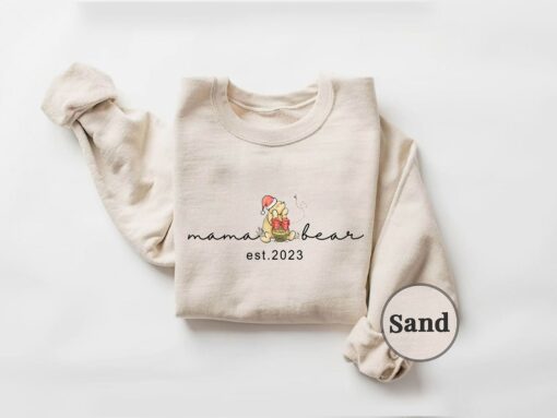 Personalized Mama Bear Winnie The Pooh Cute Disneyland Sweatshirt