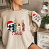 Personalized Mimi Claus Christmas Grandma Unique Gift For Mom Custom Mama Sweatshirt With Children Name On Sleeve