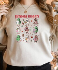 Physical Therapy Christmas Cake Tree Sweatshirt Lovely Unique Xmas Gift