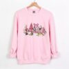 Pink Mickey &amp Friends Verry Merry Christmas Sweatshirt Lovely Unique Xmas Gift Disneyland