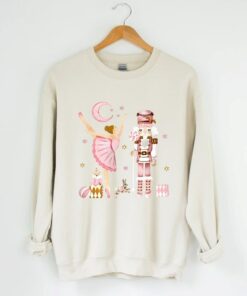 Pink Nutcracker Ballet Christmas Sweatshirt Lovely Unique Xmas Gift