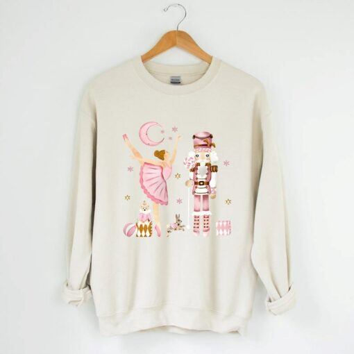 Pink Nutcracker Ballet Christmas Sweatshirt Lovely Unique Xmas Gift