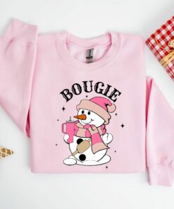 Pinky Bougie Snowman Sweatshirt Trendy Unique Xmas Gift