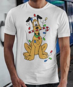 Pluto Christmas Light T-shirt Disney