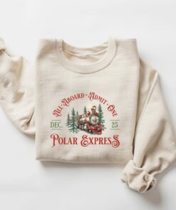 Polar Express Christmas Train Sweatshirt Unique Xmas Gift