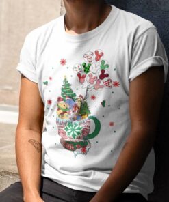 Pooh Christmas Coffee Tea Cup T-shirt Winnie The Pooh