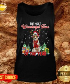 Premium Wire Fox Terrier The Most Wonderful Time Of The Year Christmas Shirt 3