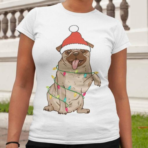 Pug Christmas Light T-Shirt