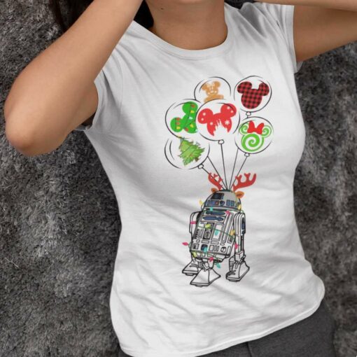 R2-D2 Balloon Up Christmas T-shirt