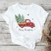 Red Buffalo Plaid Truck Christmas Tree T-Shirt