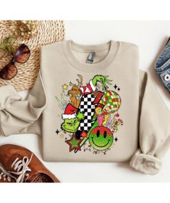 Retro Christmas Santa Claus Grinchmas Sweatshirt Lovely Unique Xmas Gift