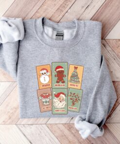 Retro Christmas Tarot Card Sweatshirt Unique Xmas Gift