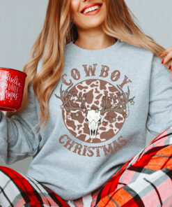 Retro Country Cowboy Christmas Sweatshirt