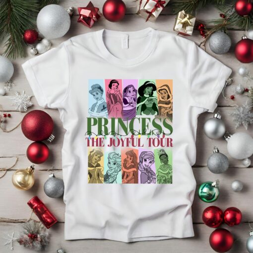 Retro Disneyland Princess Christmas The Joyful Tour Sweatshirt