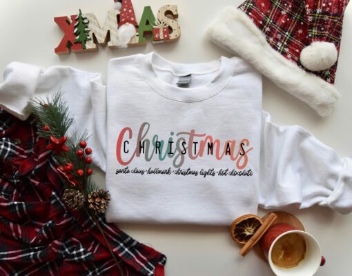 Retro Merry Christmas Santa Claus Sweatshirt