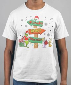 Road Grinch Mtcrum Pit Who-ville Christmas White Tee