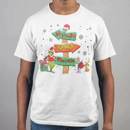 Road Grinch Mtcrum Pit Who-ville Christmas White Tee