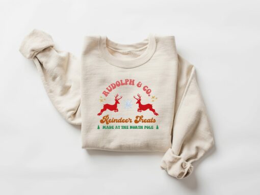 Rudolph &amp Co. Reindeer Treats Made At The North Pole Christmas Sweatshirt