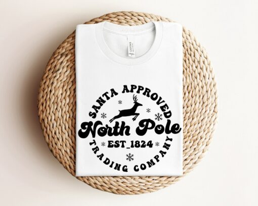 Santa Approved Trading Company The North Pole Sweatshirt Lovely Unique Christmas Gift