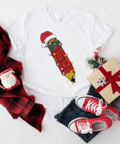 Santa Art Color Pencil Christmas Kindergarten Sweatshirt