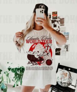 Santa Claus World Tour Sweatshirt Funny Christmas Gift