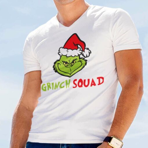 Santa Grinch Squad Christmas T-shirt