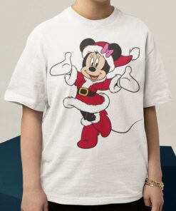 Santa Minnie Mouse Holiday Christmas T-Shirt Disney