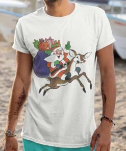 Santa Rudolph The Red-Nosed Reindeer Christmas T-shirt