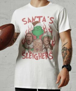 Santa’s Sleighers Grinch Elf Home Alone National Lampoon Christmas T-shirt