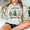 Scary Full Skeleton Rocking Around The Christmas Tree Sweatshirt