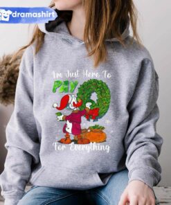 Scrooge McDuck I’m Just Here To Pay For Everything Christmas Hoodie Disney