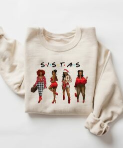 Sexy Sistas Melanin Girls Christmas Sweatshirt