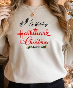 Shhhh… I’m Watching Hallmark Christmas Movies Funny Unique Xmas Gift