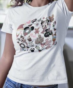 Snack Mickey Minnie Donald Duck Christmas T-shirt Disney