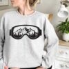 Snowboarding Glasses Sweatshirt Cozy Unique Xmas Gift