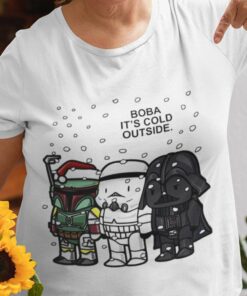 Star War Character Boba It’S Cold Outside Christmas T-shirt