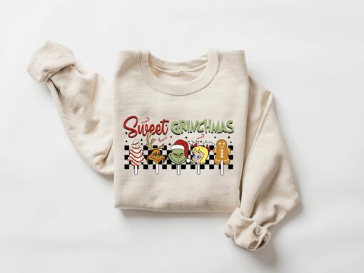 Sweet Candy Grin Shirt Trendy Unique Christmas Sweatshirt Gift