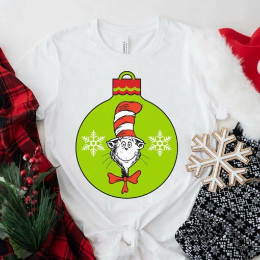 The Cat In The Hat Christmas Ball T-Shirt Dr Seuss