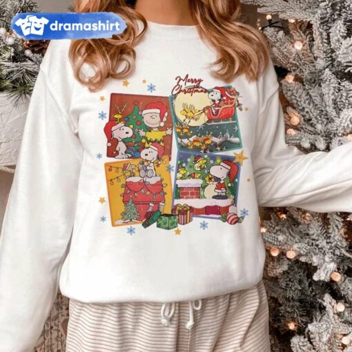 The Charlie Brown and Snoopy Merry Chirstmas Sweatshirt