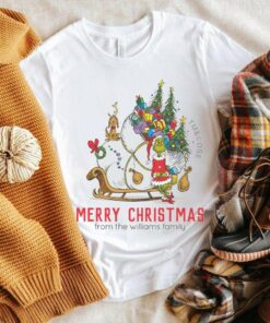 The Grinch And Max Merry Christmas From The Williams Family T-Shirt