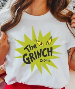 The Grinch Green Starburst Christmas T-Shirt Dr Seuss