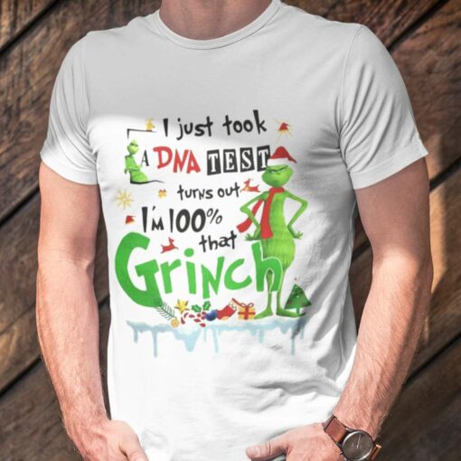 The Grinch I Just Took A Dna Test Christmas T-shirt