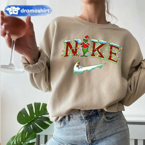 The Grinch Max Nike Christmas Snow Sweatshirt