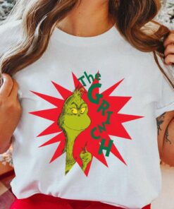 The Grinch Red Starburst Christmas T-Shirt