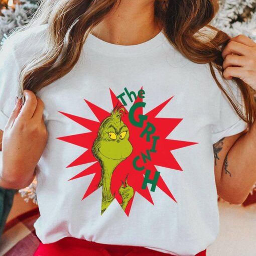 The Grinch Red Starburst Christmas T-Shirt