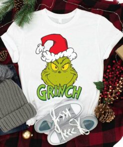 The Grinch Santa Hat Christmas T-Shirt