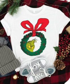 The Grinch Wreath Christmas T-Shirt