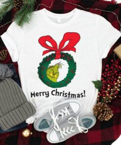 The Grinch Wreath Merry Christmas T-Shirt